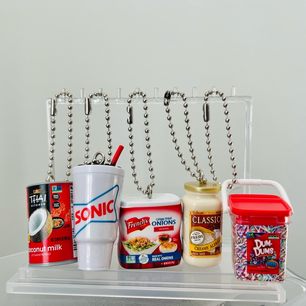Handmade Mini Food Brands Bag Charm Keychains | Listing is for ONE | Miniature